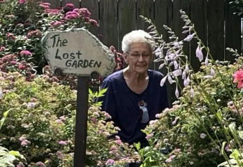 Picture of woman in garden