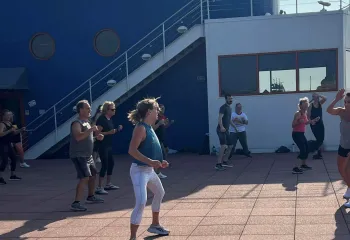 Rooftop Exercise Class