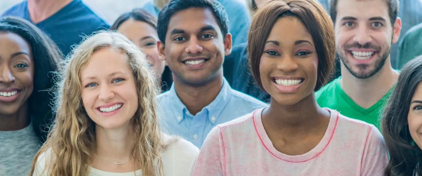 group of people with smiling faces