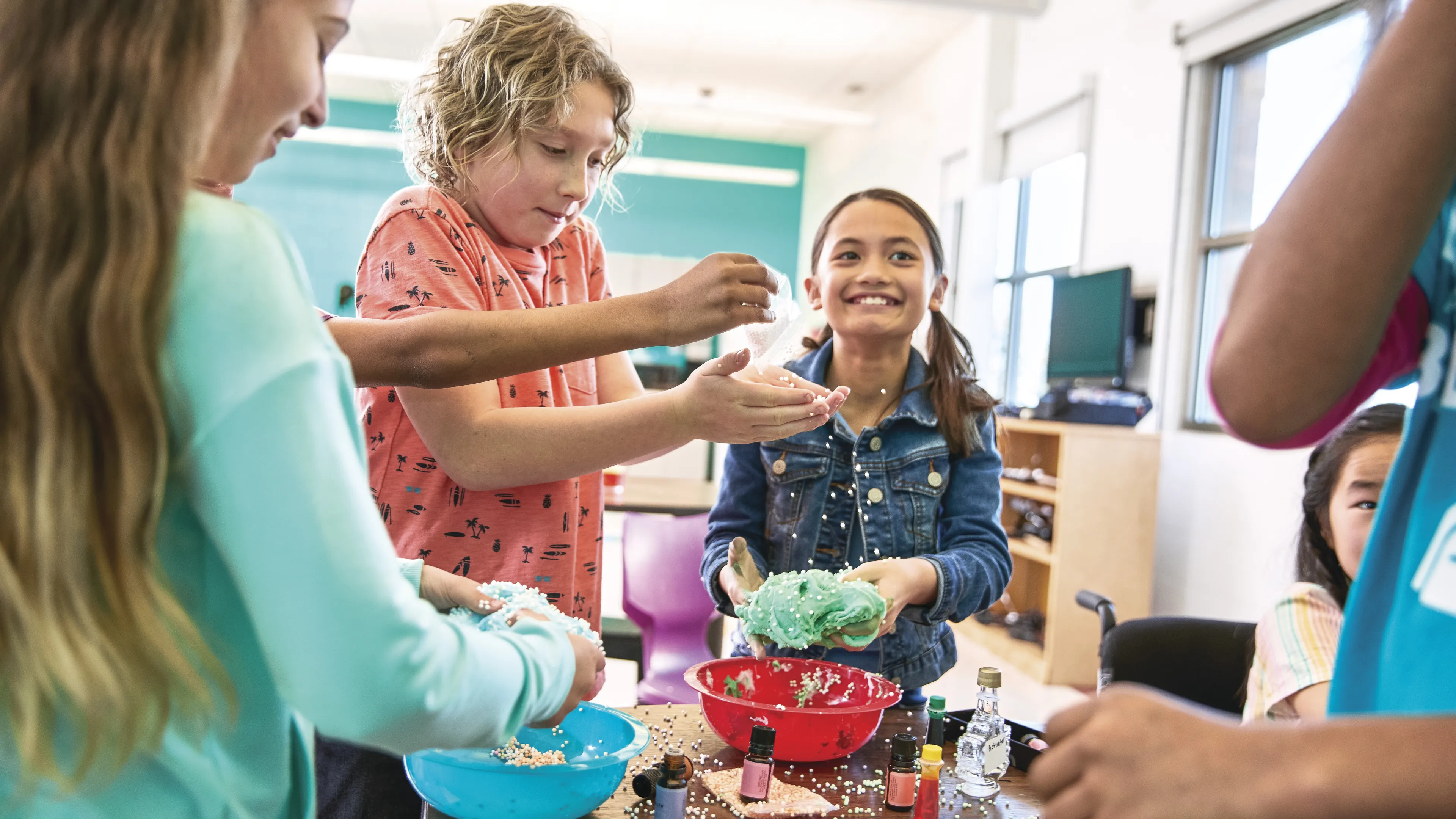 Kids having fun after school