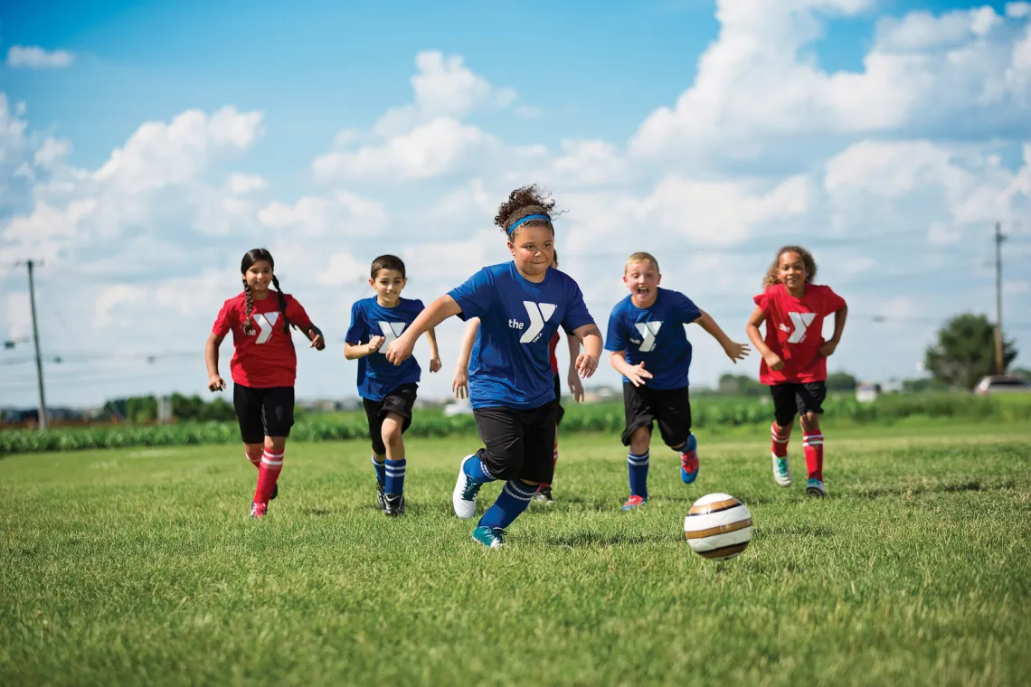 kids playing soccer