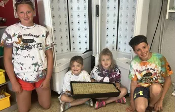Picture of children smiling with food