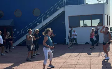 Rooftop Exercise Class