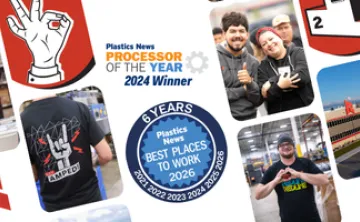 Redline Plastics won processor of the year and best place to work