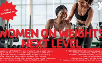 Women on Weights Flyer